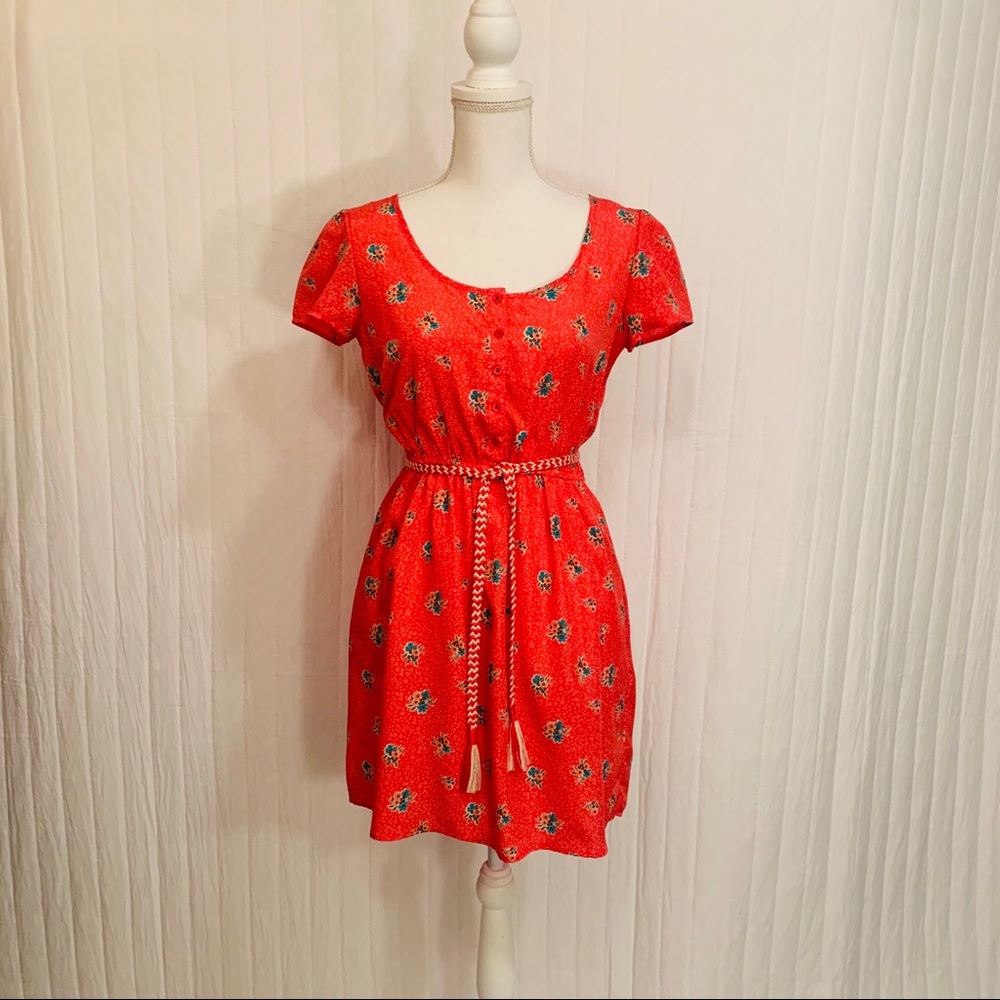 Xhilaration Pink Floral Mini Dress